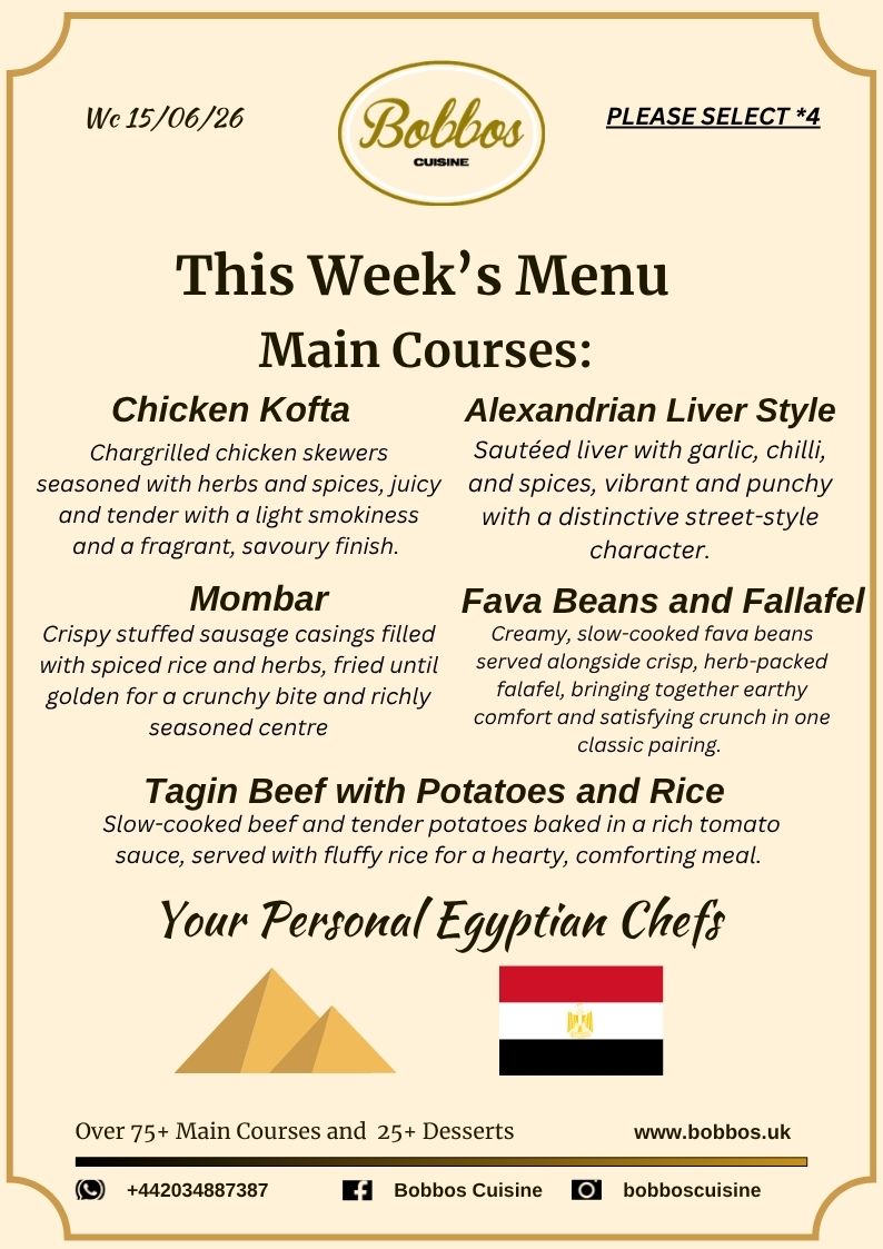 Menu Wc 15 June 2026