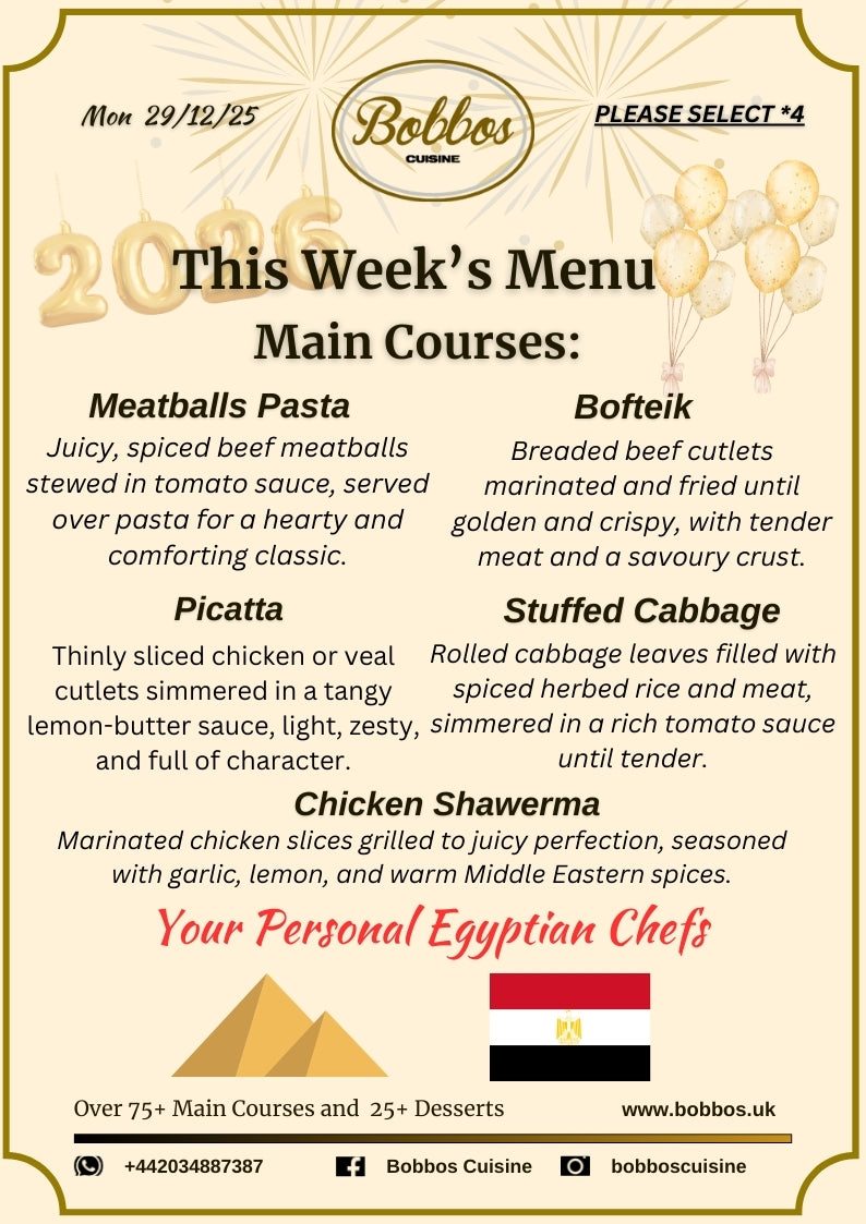 Menu Wc 29 December 2025