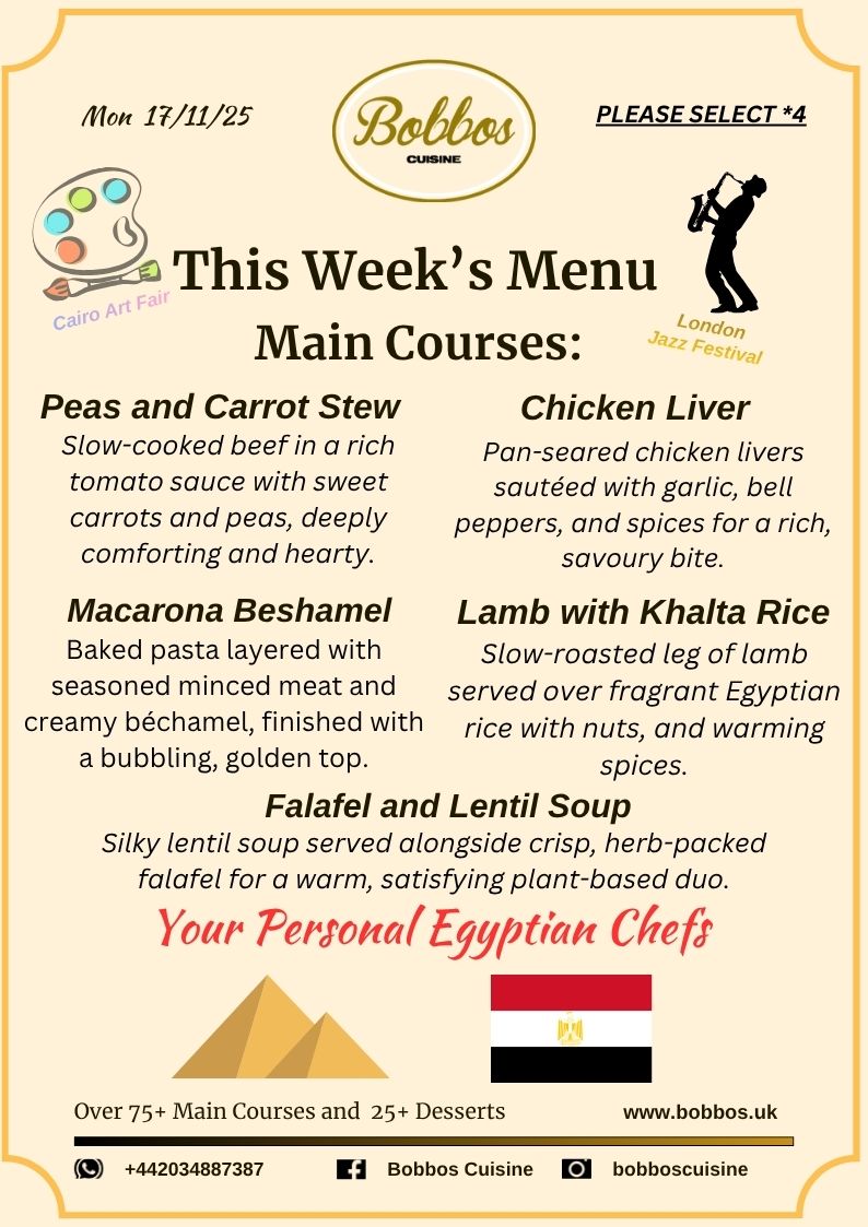 Menu Wc 17th November 2025