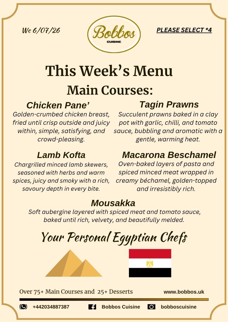 Menu Wc 06 July 2026